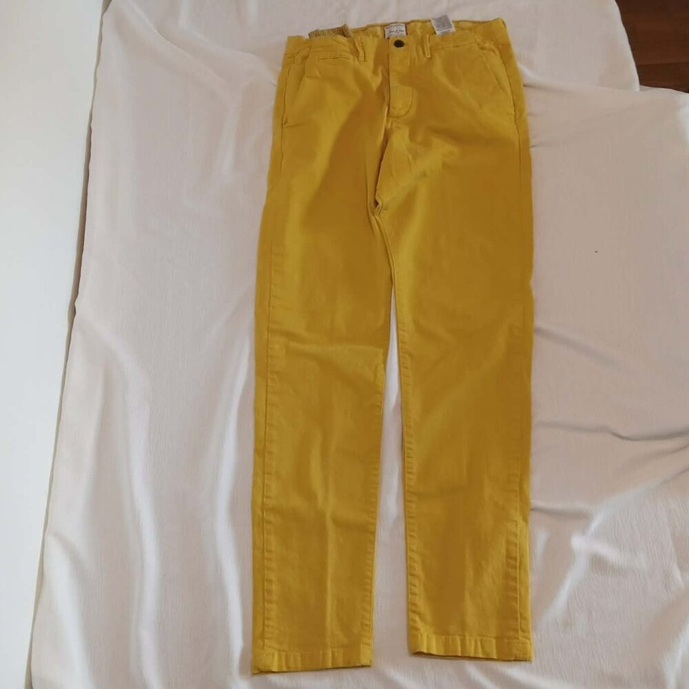 Jack & Jones yellow stretch jeans-like pants Regular Fit/Cosy size 31-34